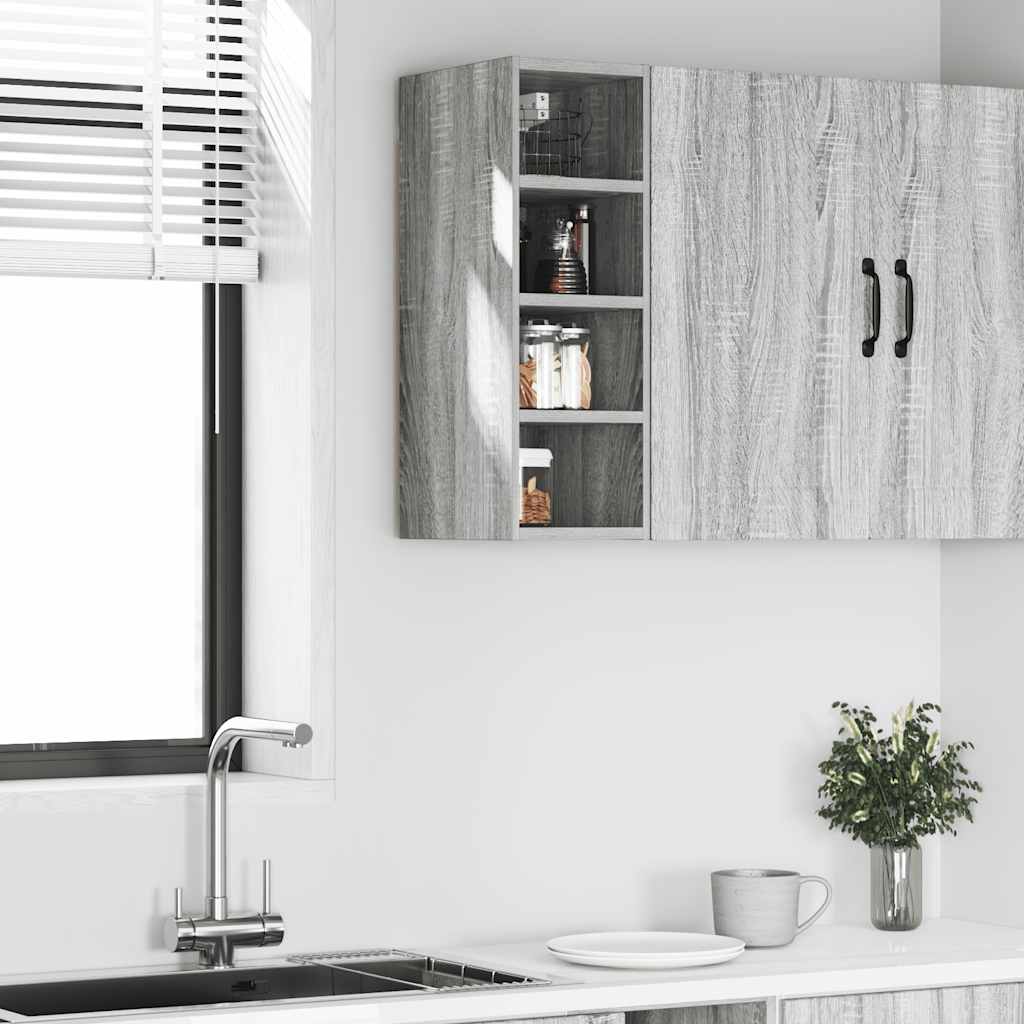 Vegghengt skap "Riga" grå sonoma 20x29,5x60 cm konstruert tre