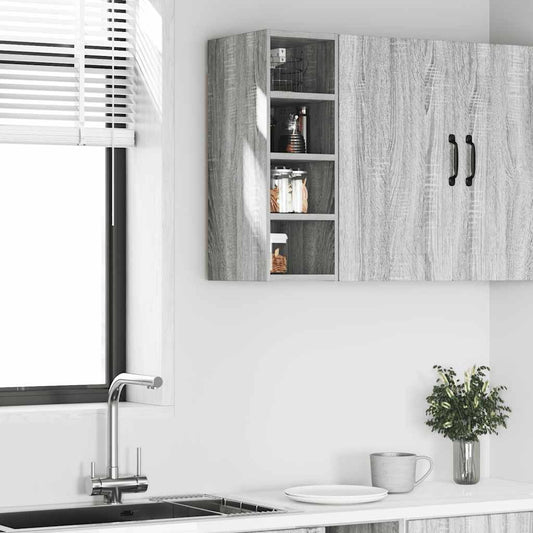 Vegghengt skap "Riga" grå sonoma 20x29,5x60 cm konstruert tre