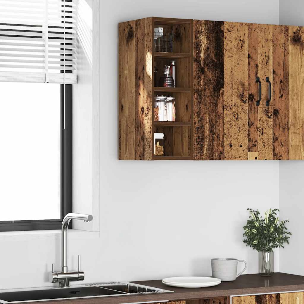 Hengende skap "Riga" gammelt tre 20x29,5x60 cm konstruert tre