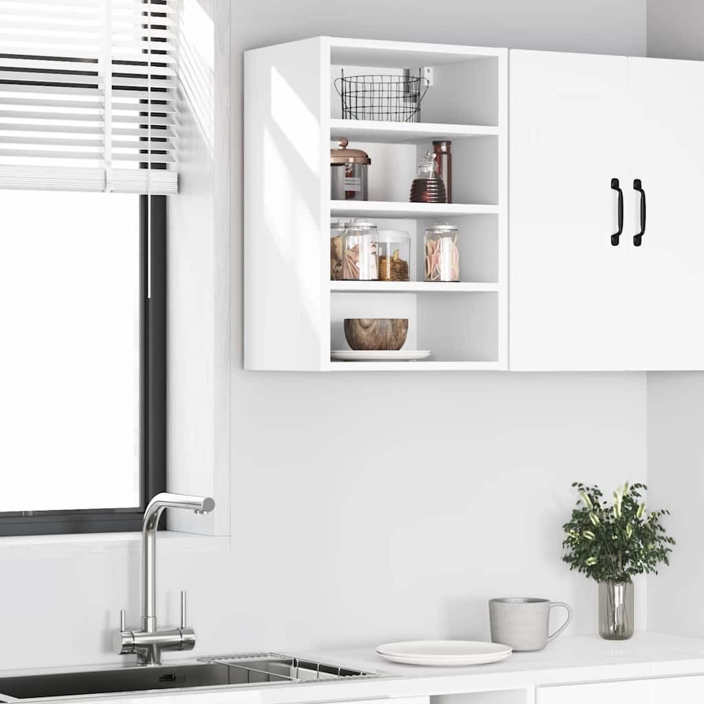 Hengende skap "Riga" hvit 40x29,5x60 cm konstruert tre
