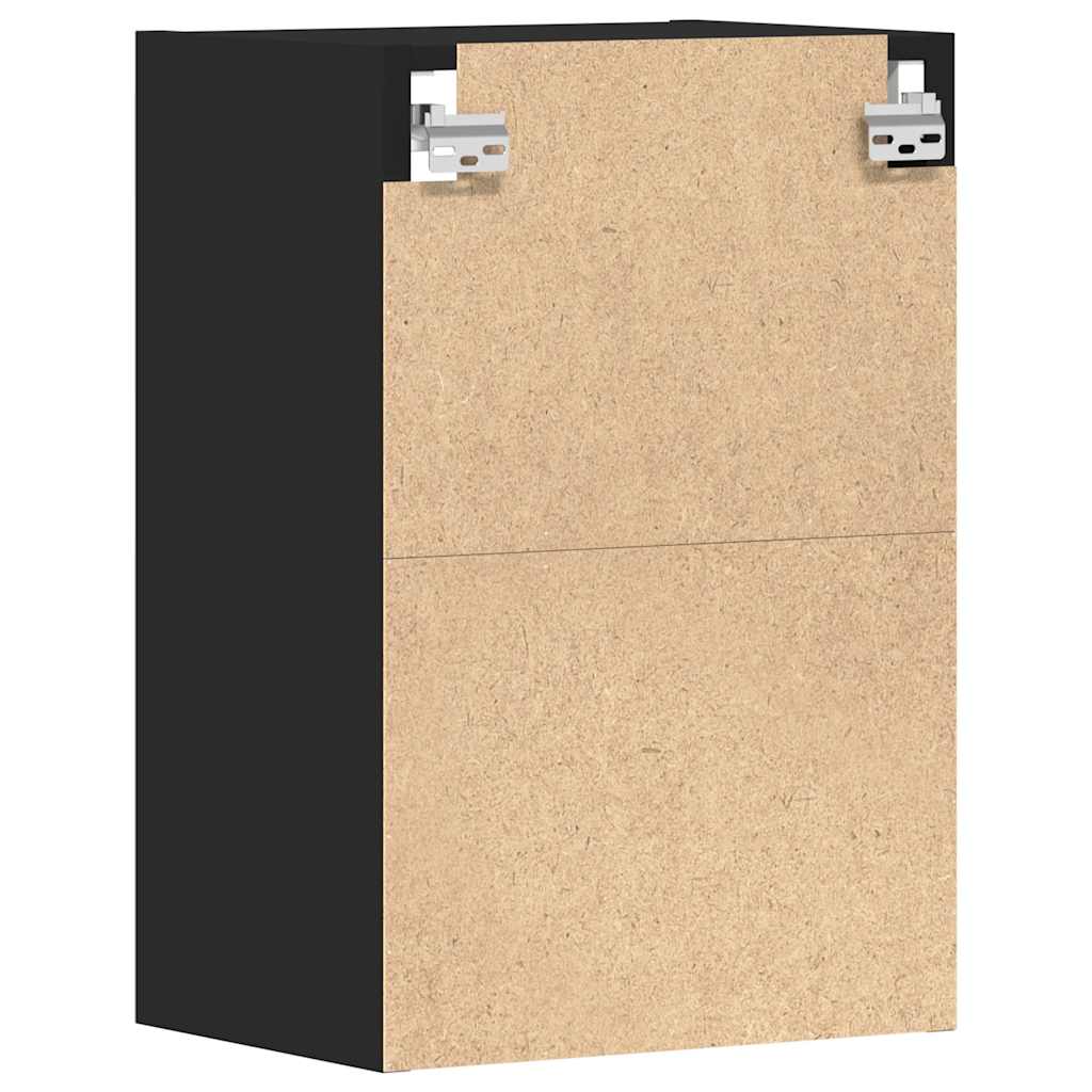 Hengende skap "Riga" svart 40x29,5x60 cm konstruert tre