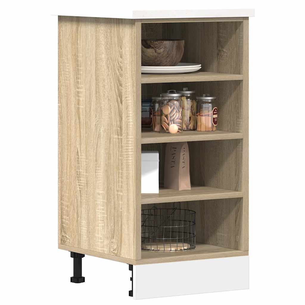 Bunnskap "Riga" sonoma eik 40x44,5x81,5 cm konstruert tre