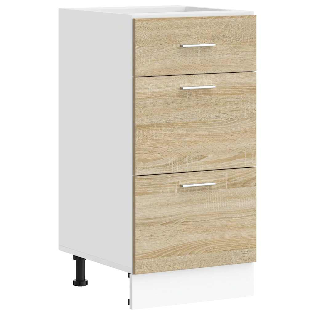 Underskap "Lyon" sonoma eik 40x46x81,5 cm konstruert tre