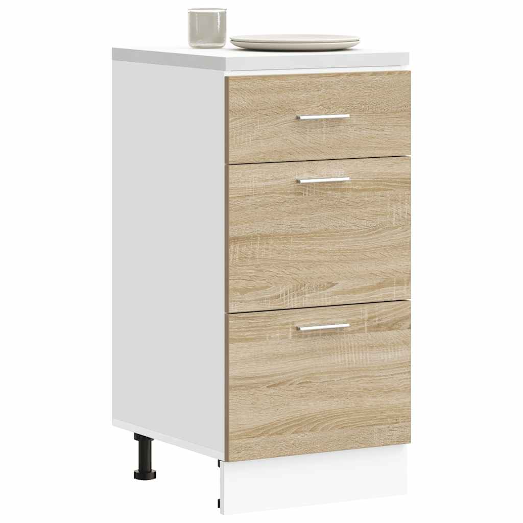 Underskap "Lyon" sonoma eik 40x46x81,5 cm konstruert tre