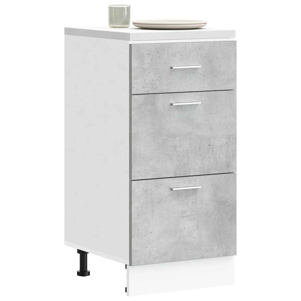 Underskap "Lyon" betonggrå 40x46x81,5 cm konstruert tre