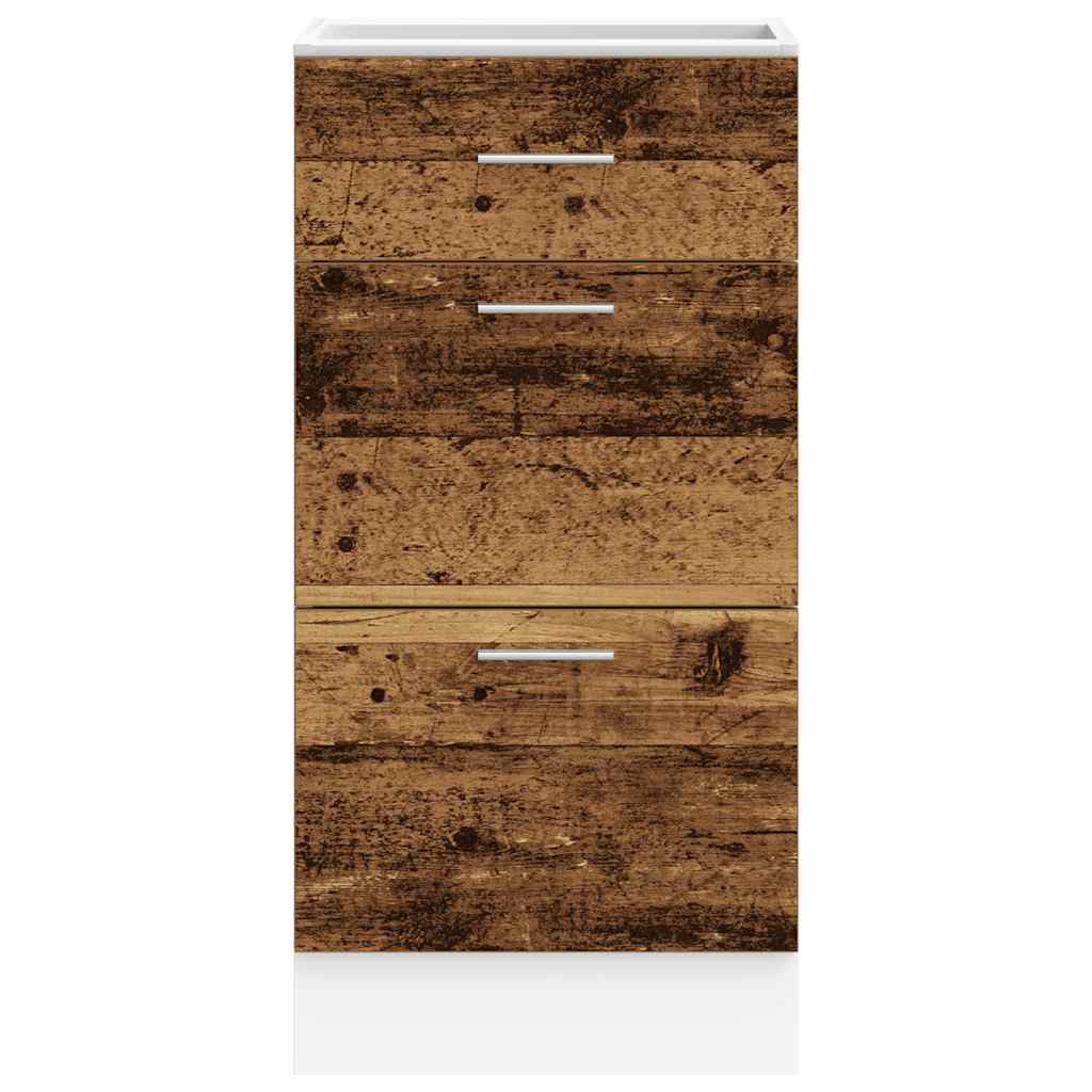 Underskap "Lyon" gammelt tre 40x46x81,5 cm konstruert tre