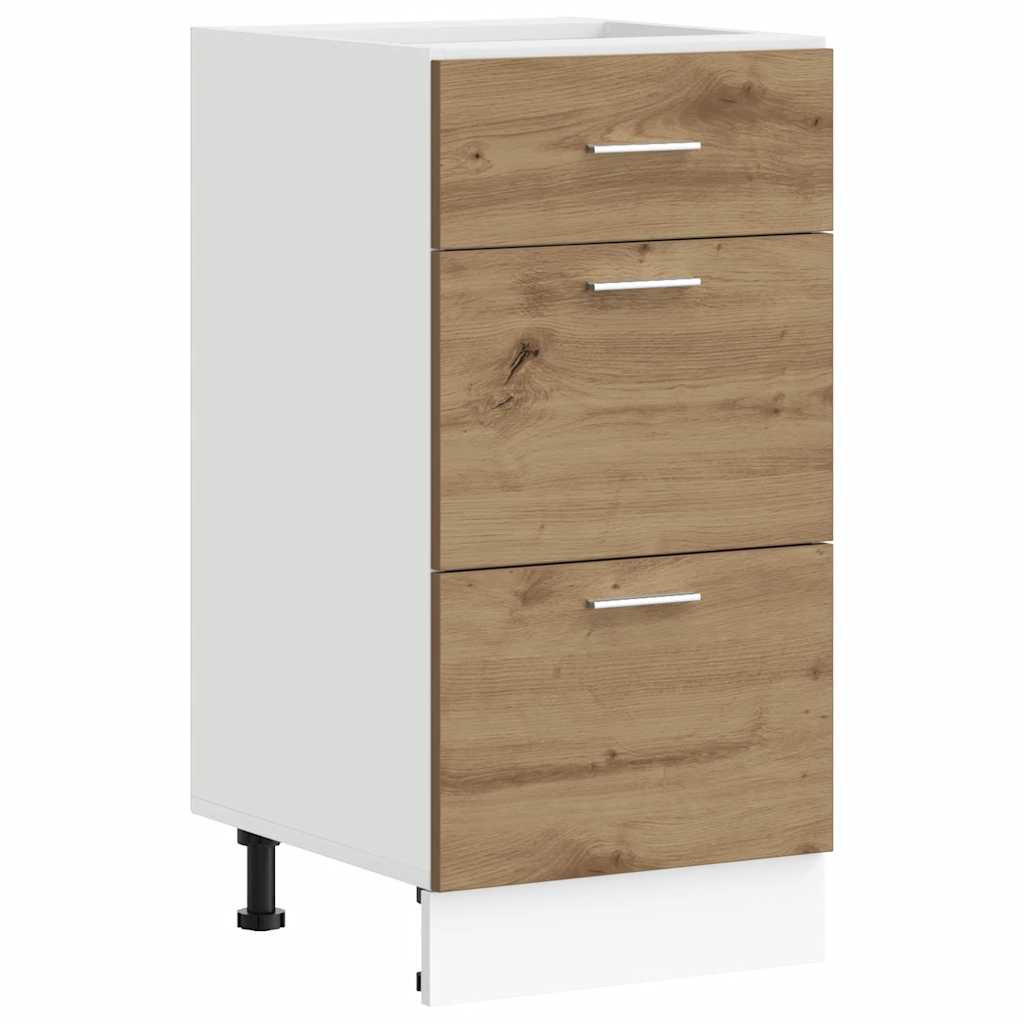 Underskap "Lyon" artisan eik 40x46x81,5 cm konstruert tre