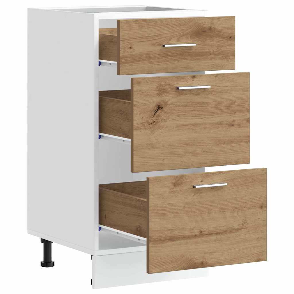 Underskap "Lyon" artisan eik 40x46x81,5 cm konstruert tre