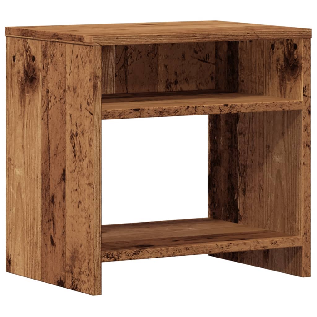 Nattbord gammelt tre 40x30x40 cm konstruert tre