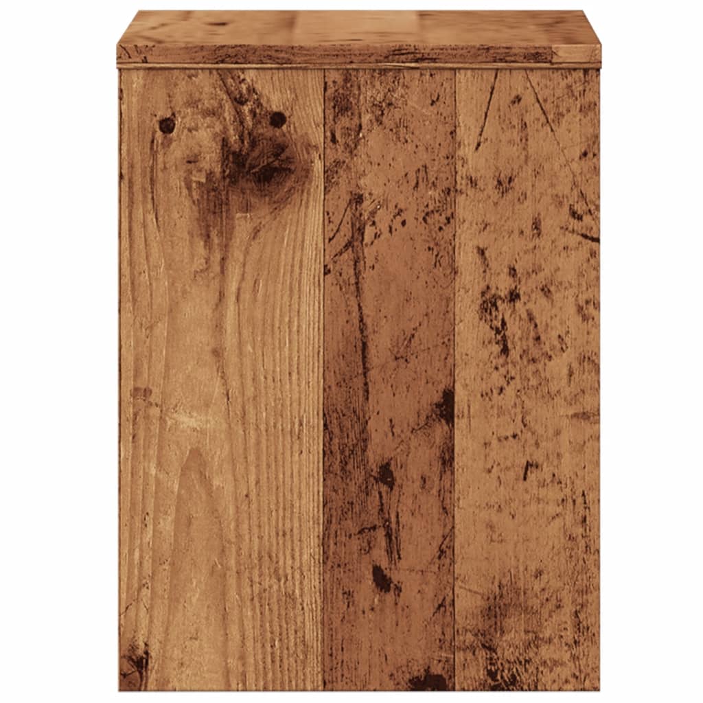 Nattbord gammelt tre 40x30x40 cm konstruert tre
