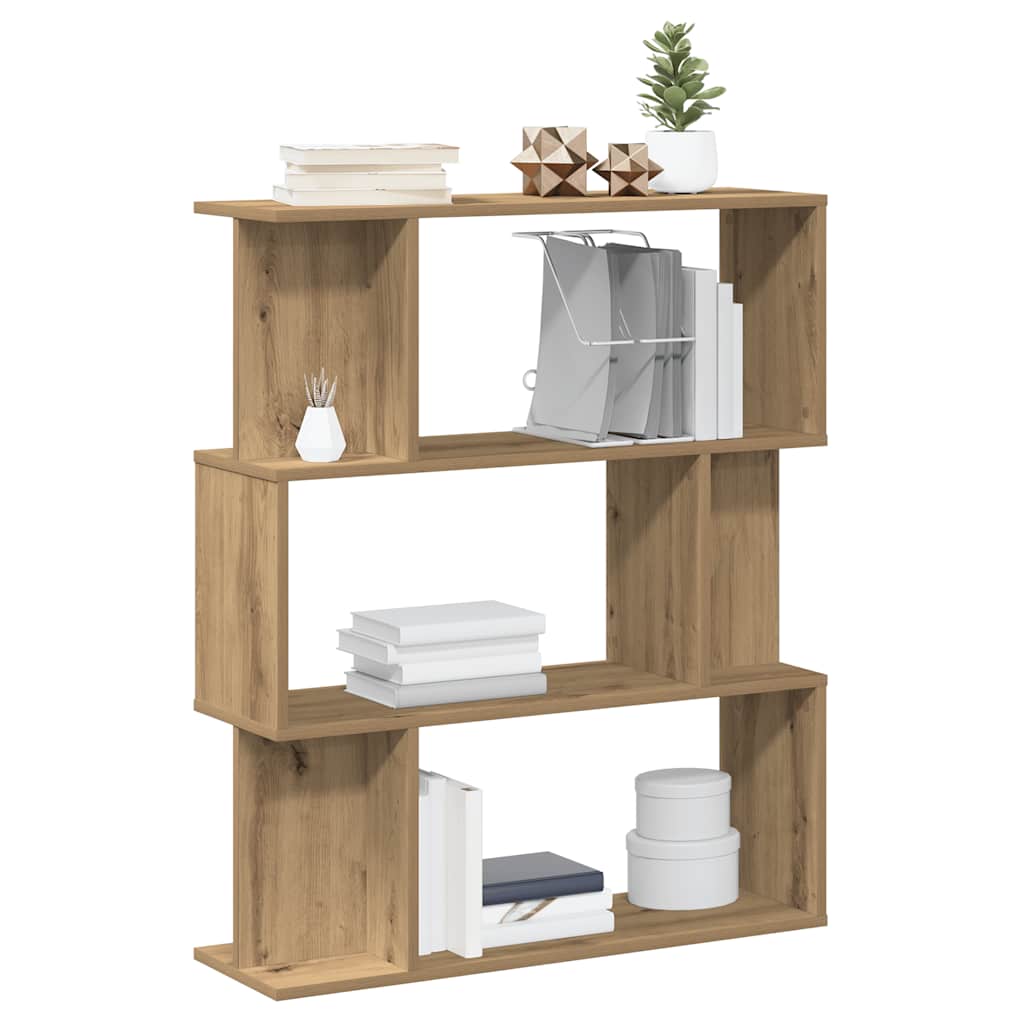 Bokhylle artisan eik 80x24x96 cm konstruert tre