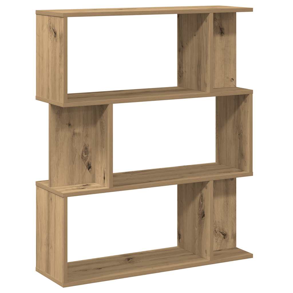 Bokhylle artisan eik 80x24x96 cm konstruert tre