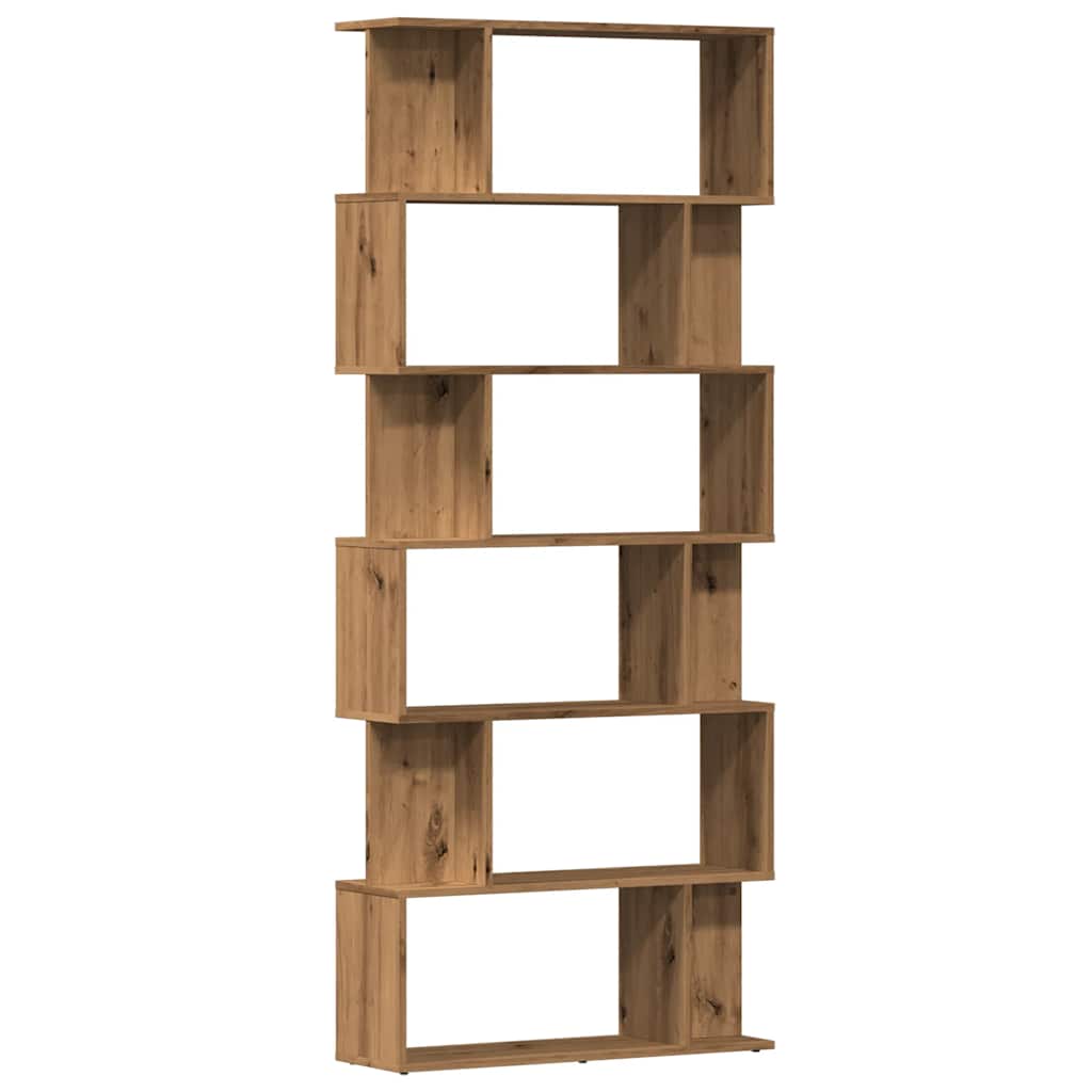Bokhylle artisan eik 80x24x192 cm konstruert tre