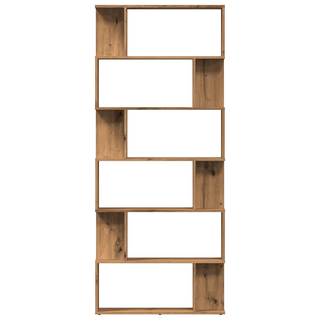 Bokhylle artisan eik 80x24x192 cm konstruert tre