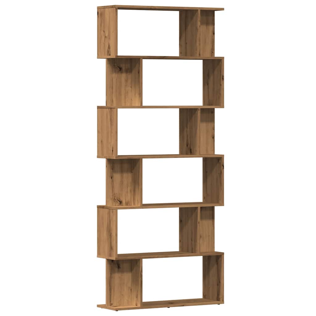 Bokhylle artisan eik 80x24x192 cm konstruert tre