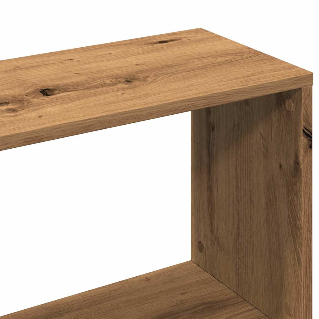 Bokhylle artisan eik 80x24x192 cm konstruert tre