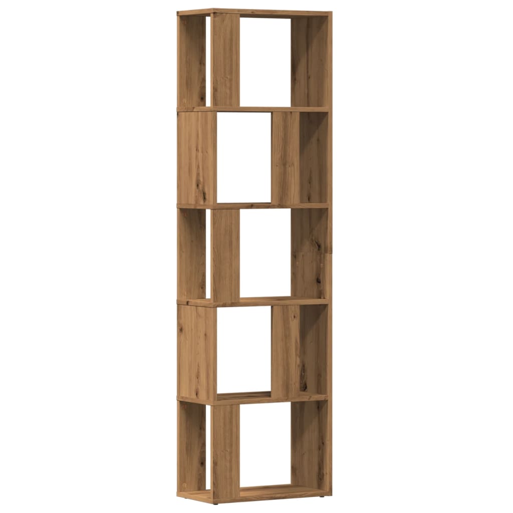 Bokhylle artisan eik 45x24x159 cm konstruert tre