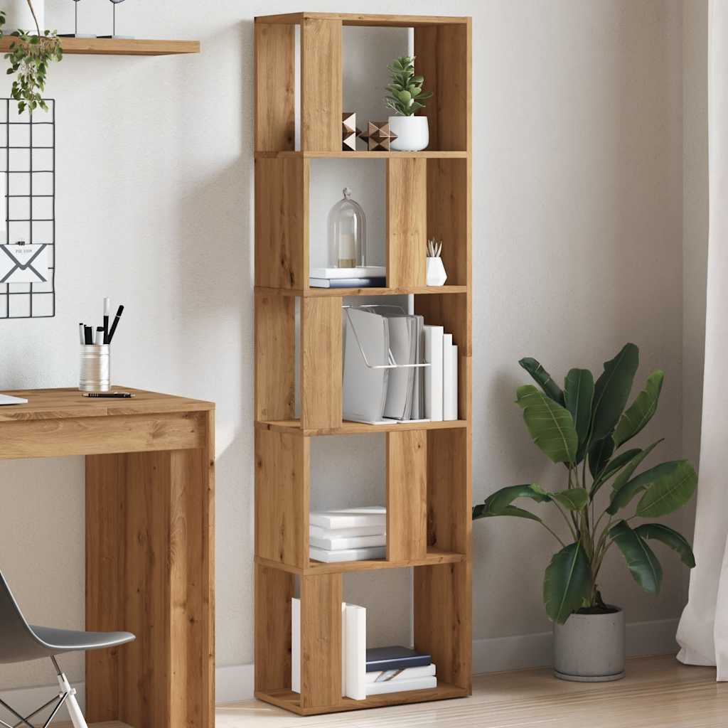 Bokhylle artisan eik 45x24x159 cm konstruert tre