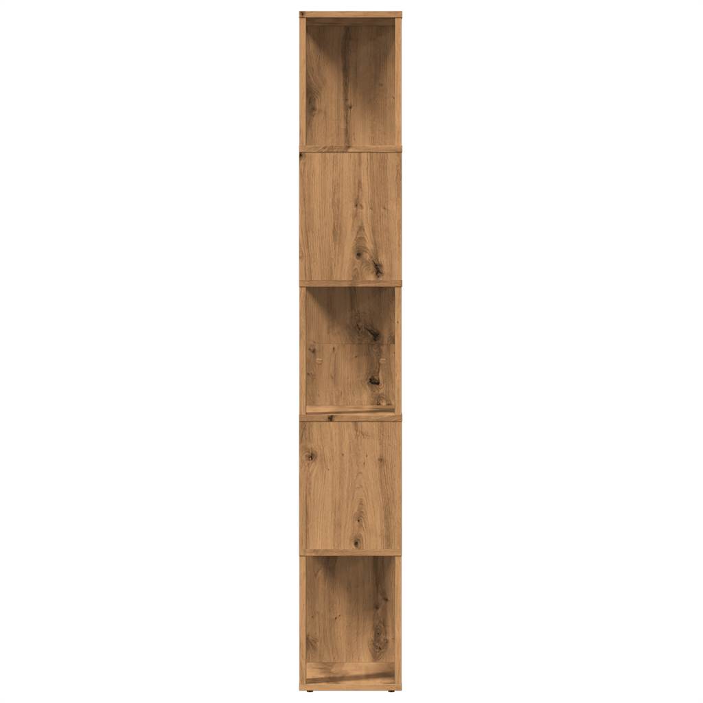 Bokhylle artisan eik 45x24x159 cm konstruert tre