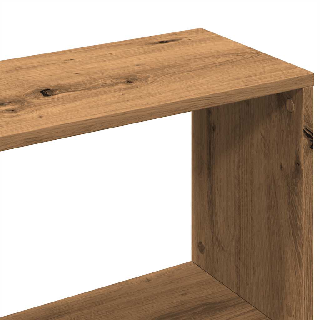 Bokhylle artisan eik 45x24x159 cm konstruert tre