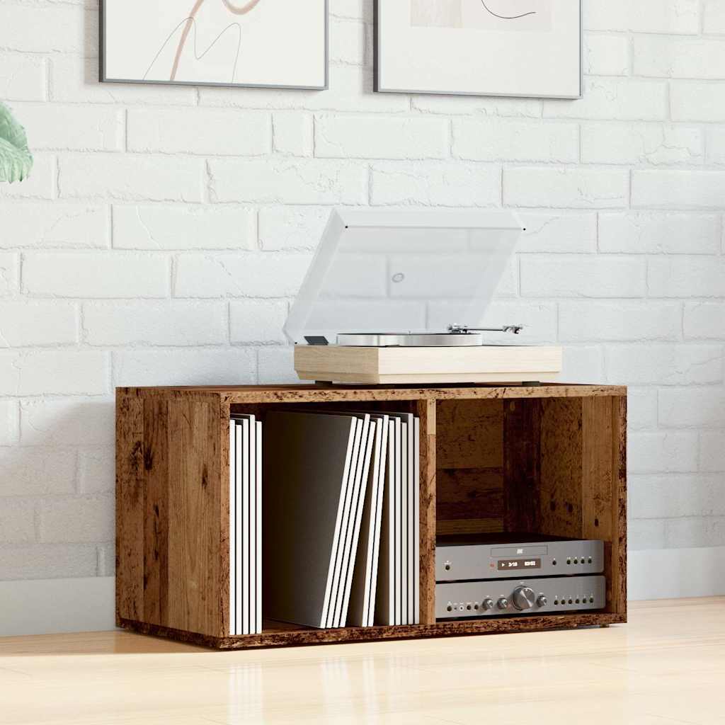 Oppbevaringsboks gammelt tre 69,5x34x36 cm konstruert tre