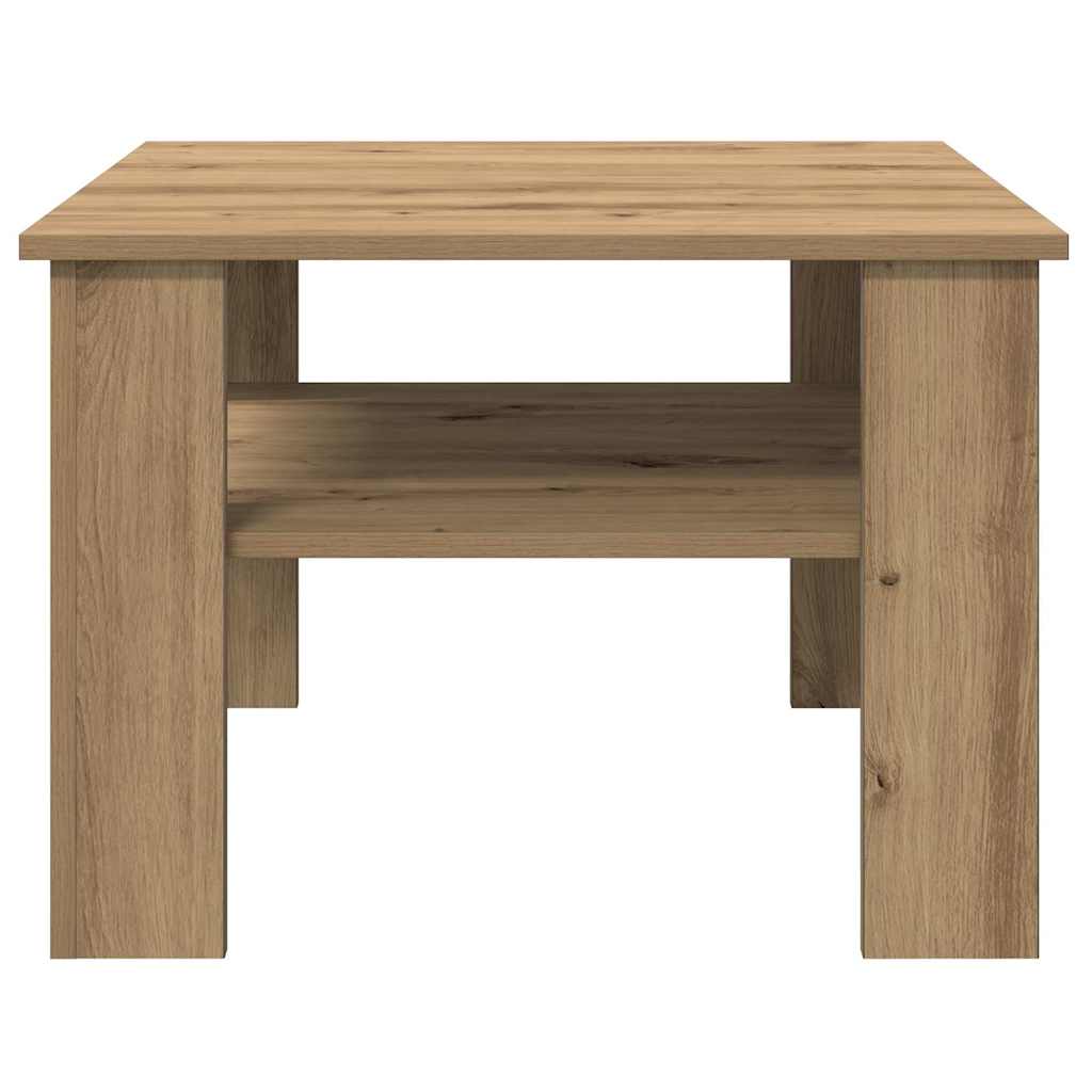 Salongbord artisan eik 60x60x42 cm konstruert tre