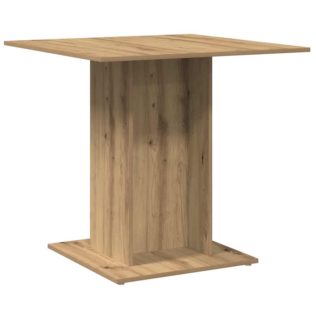 Spisebord artisan eik 80x80x75 cm konstruert tre