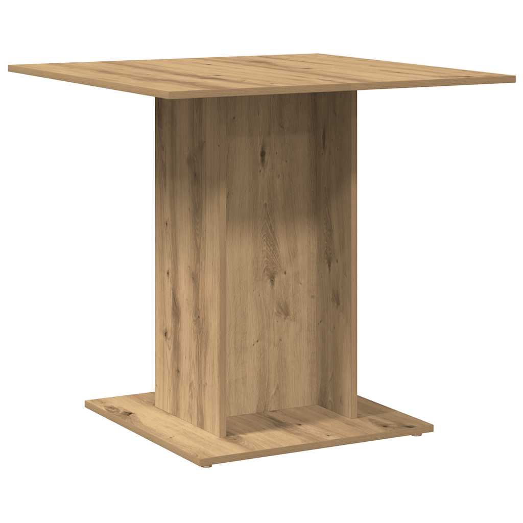 Spisebord artisan eik 80x80x75 cm konstruert tre