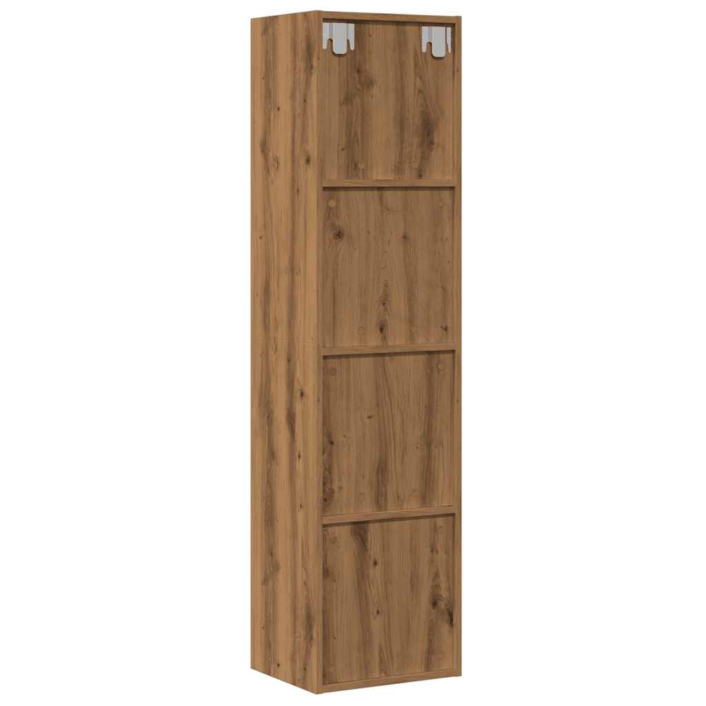 Bokhylle/TV-benk artisan eik 36x30x143cm konstruert tre