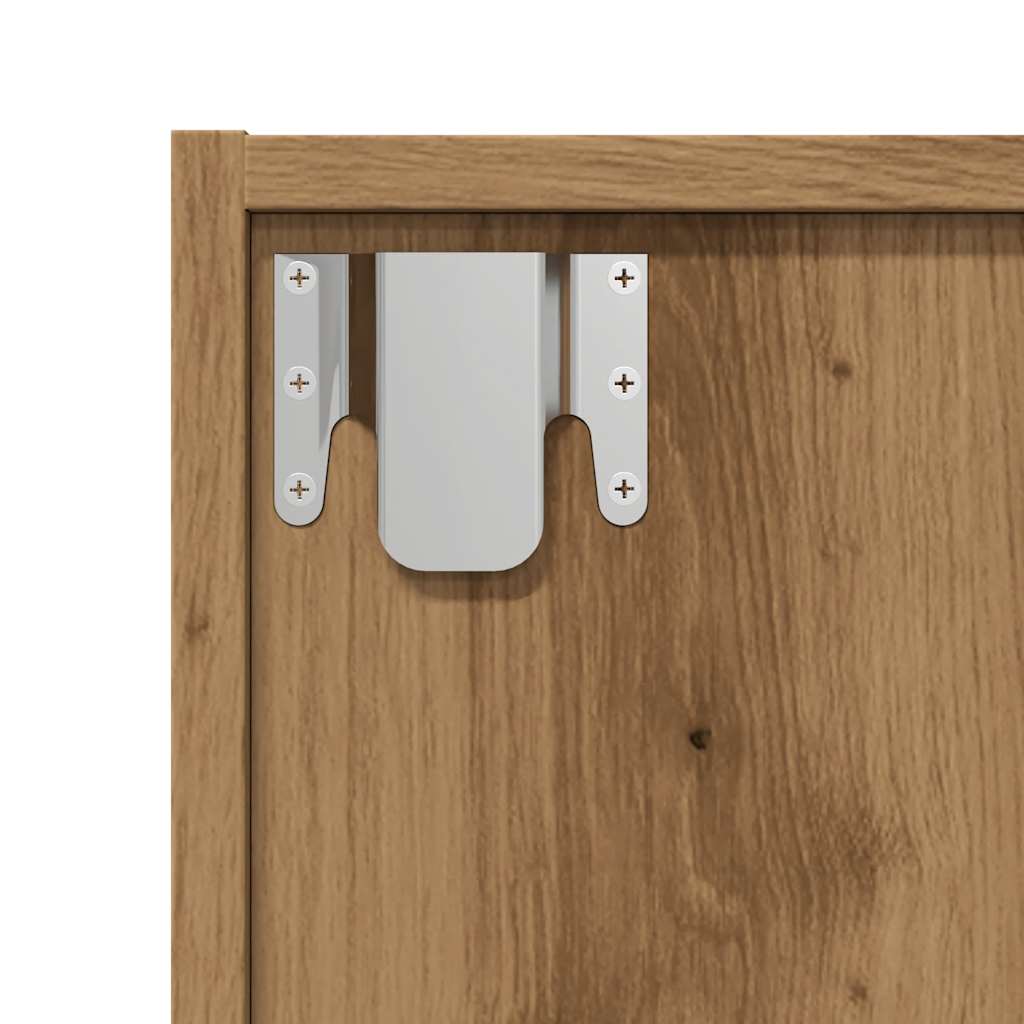 Bokhylle/TV-benk artisan eik 36x30x143cm konstruert tre