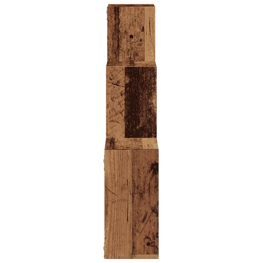 Vegghyller kubeformet gammelt tre 68x15x68 cm konstruert tre