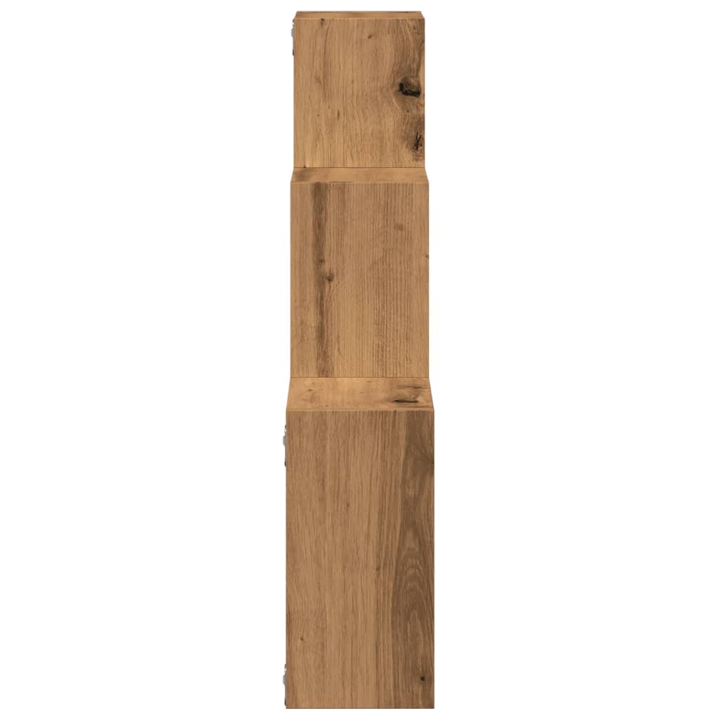 Vegghyller kubeformet artisan eik 68x15x68 cm konstruert tre