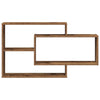 Vegghylle gammelt tre 104x20x58,5 cm konstruert tre