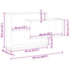 Vegghylle gammelt tre 104x20x58,5 cm konstruert tre