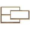 Vegghylle artisan eik 104x20x58,5 cm konstruert tre