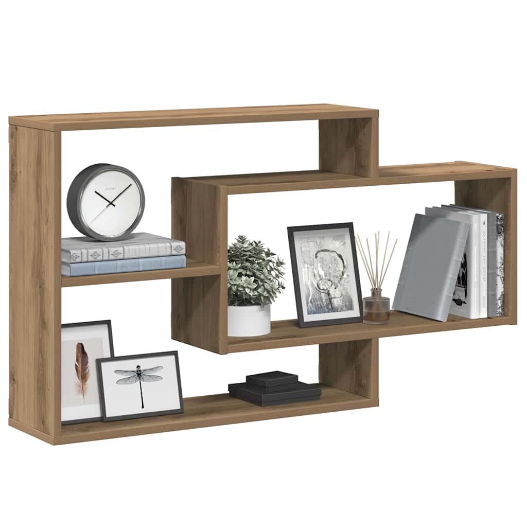 Vegghylle artisan eik 104x20x58,5 cm konstruert tre