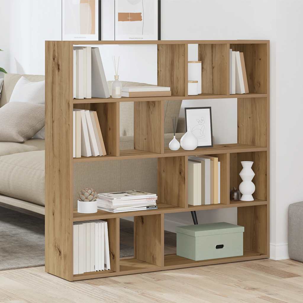 Bokhylle/romdeler artisan eik 105x24x102 cm