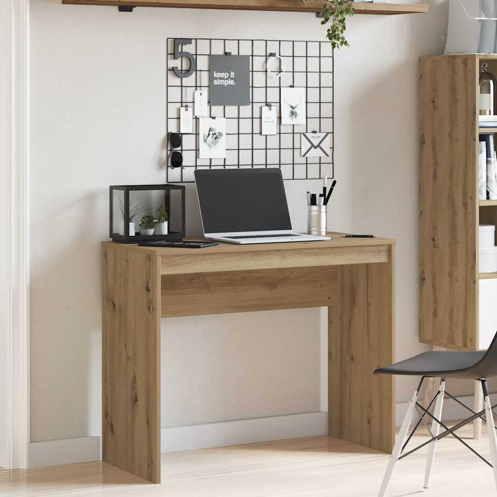 Skrivebord artisan eik 90x40x72 cm konstruert tre