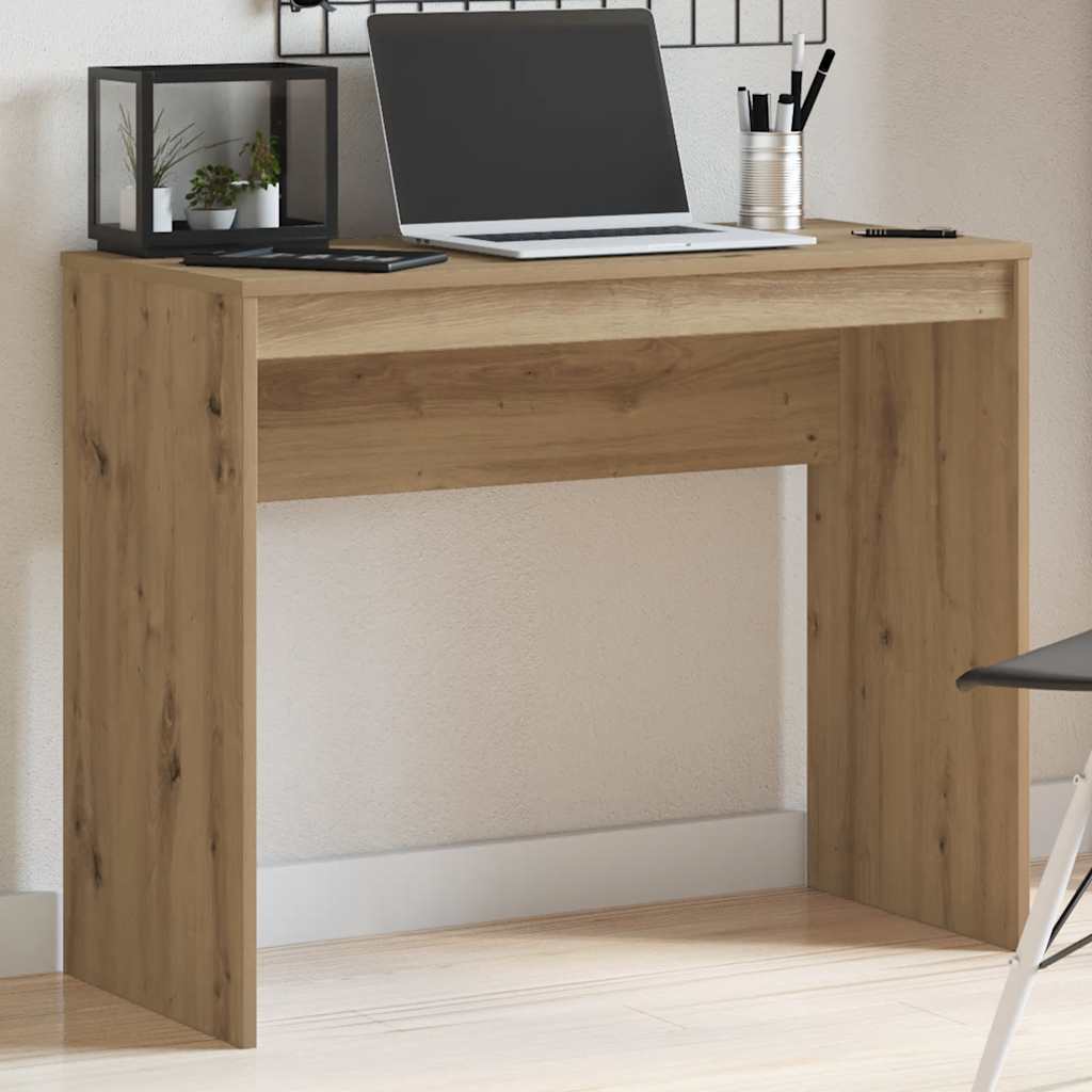 Skrivebord artisan eik 90x40x72 cm konstruert tre