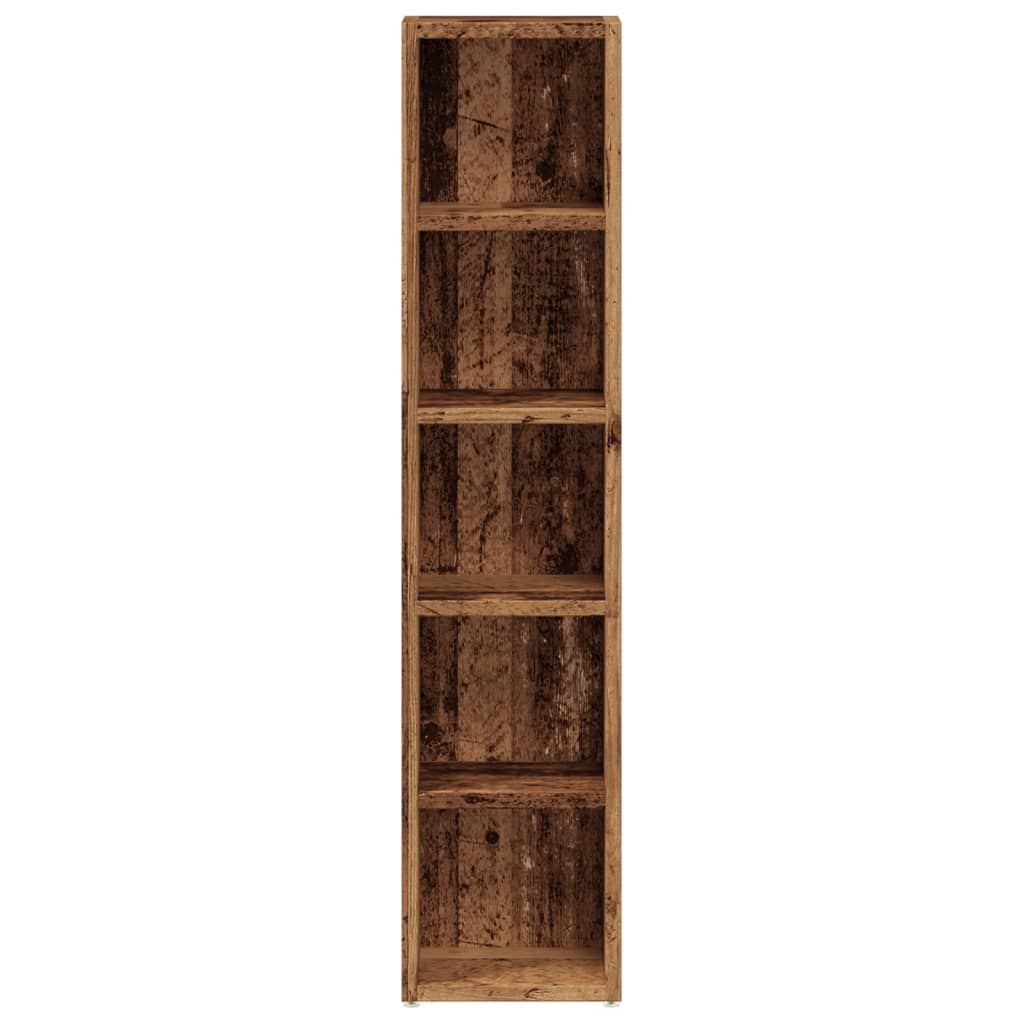 CD-skap 2 stk gammelt tre 21x16x93,5 cm konstruert tre vidaXL