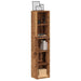 CD-skap 2 stk gammelt tre 21x16x93,5 cm konstruert tre vidaXL