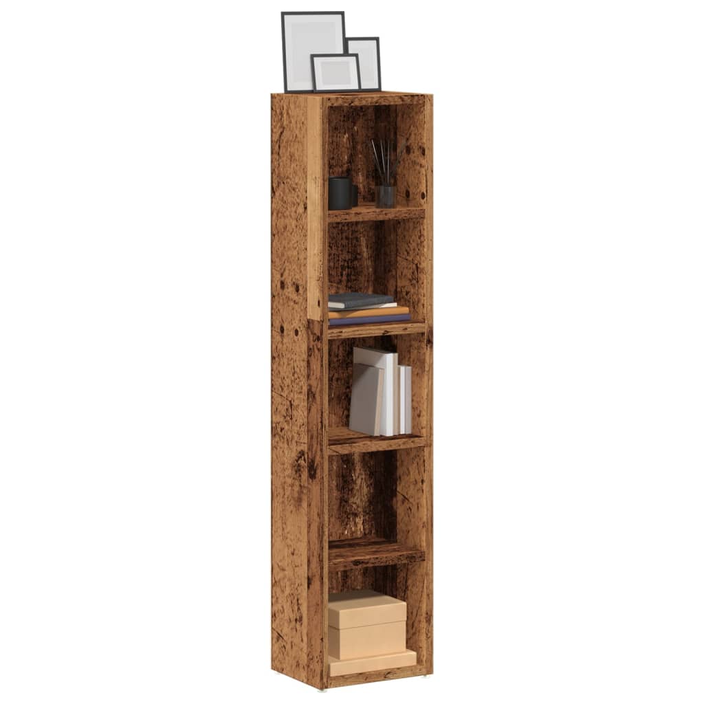 CD-skap 2 stk gammelt tre 21x16x93,5 cm konstruert tre vidaXL