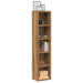 CD-skap 2 stk artisan eik 21x16x93,5 cm konstruert tre