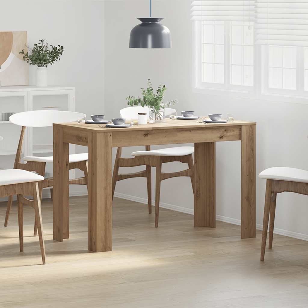 Spisebord artisan eik 120x60x76 cm konstruert tre