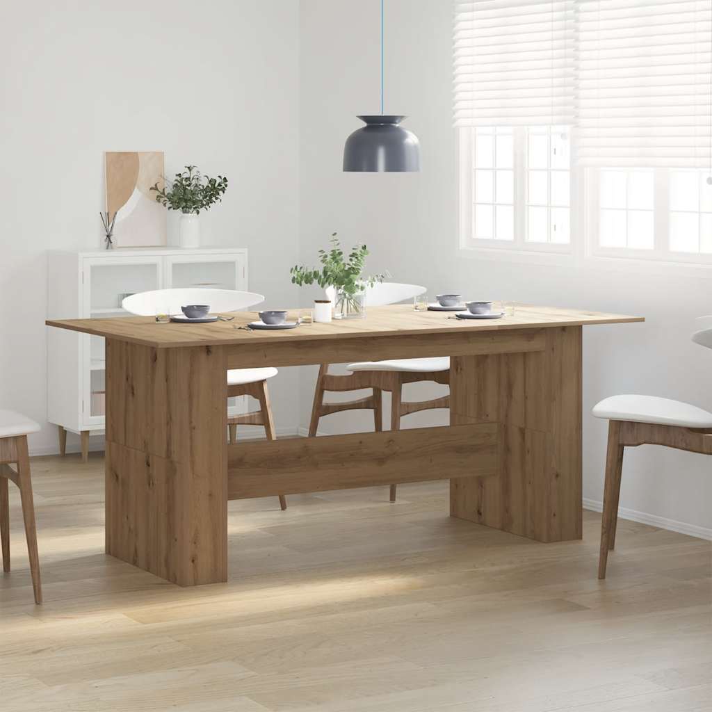Spisebord artisan eik 180x90x76 cm konstruert tre