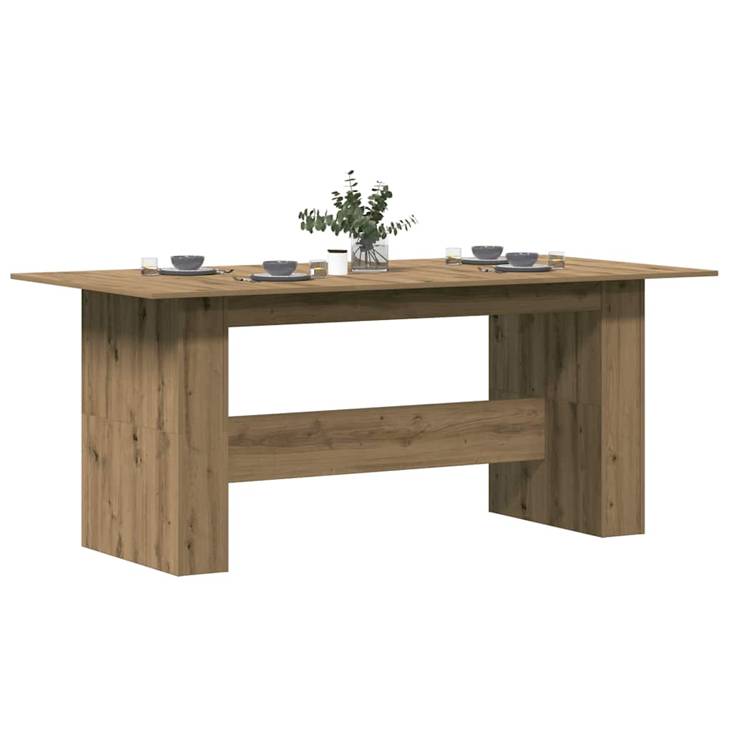 Spisebord artisan eik 180x90x76 cm konstruert tre