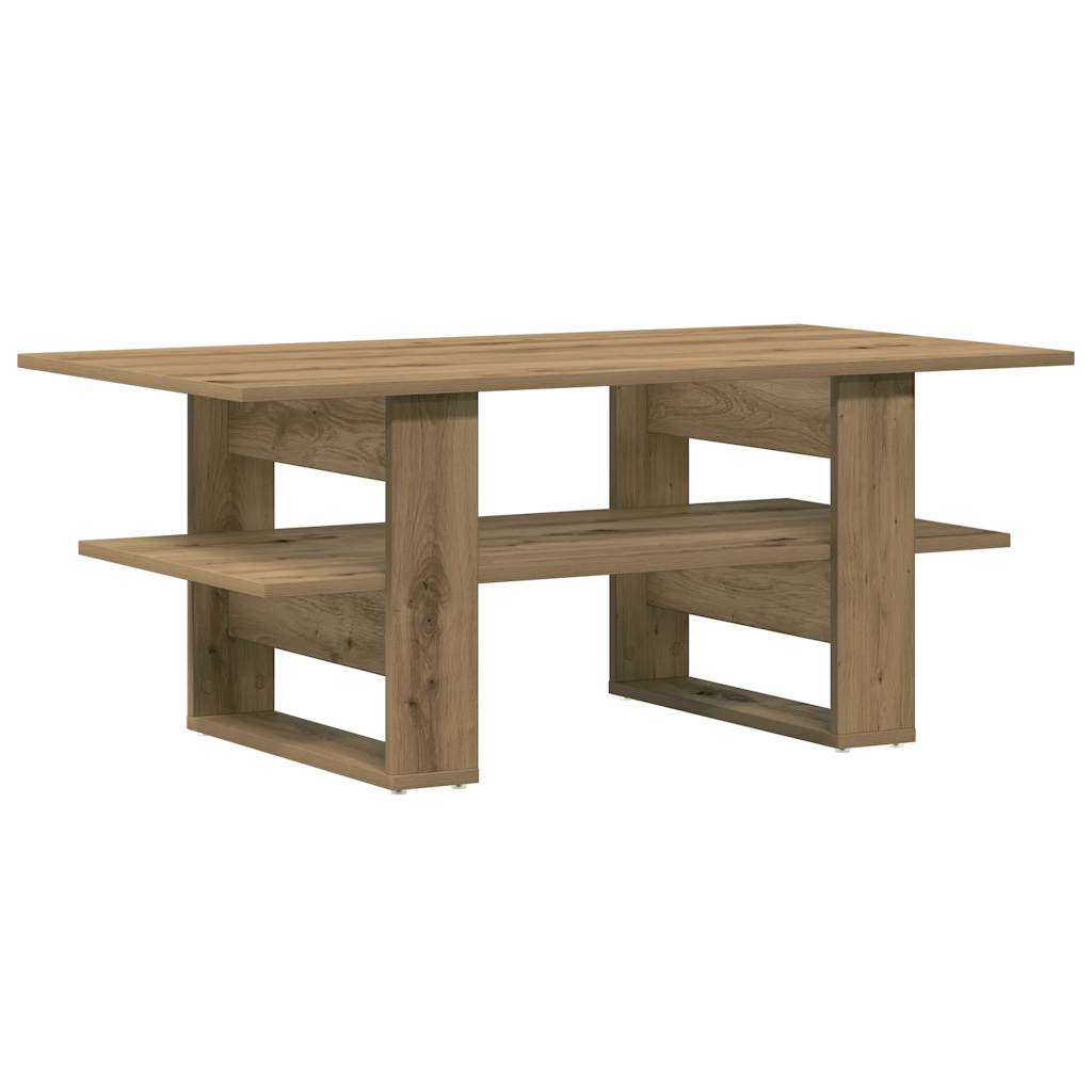 Salongbord artisan eik 102x55x42 cm konstruert tre