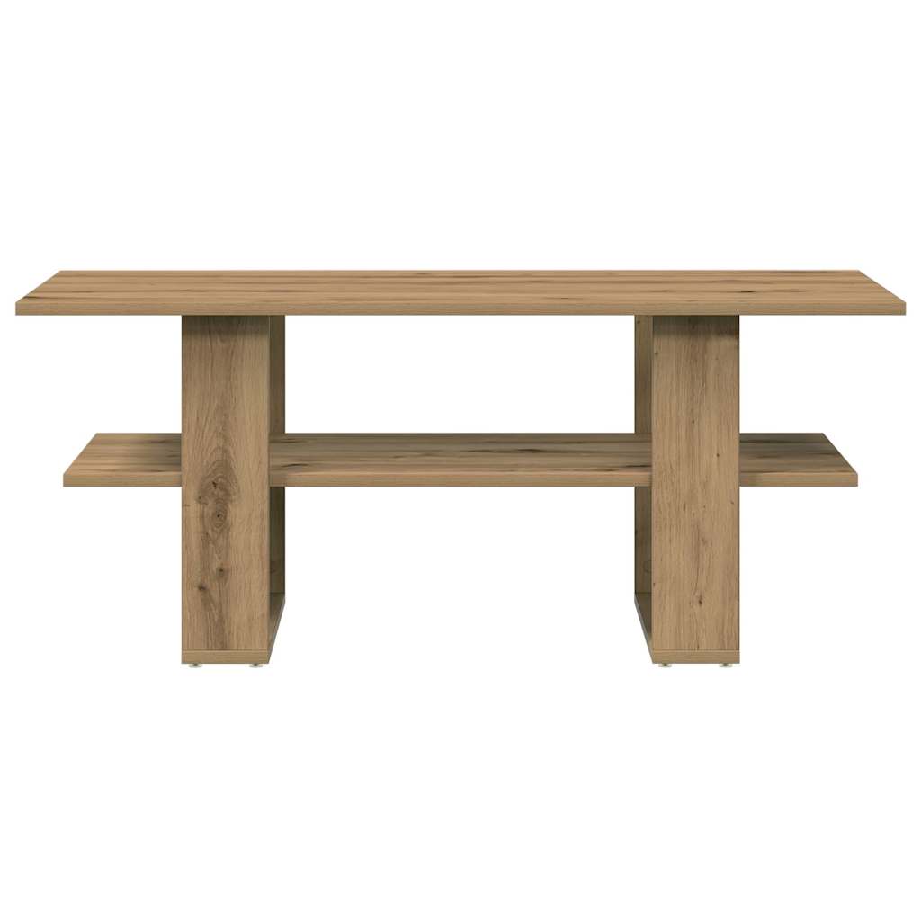Salongbord artisan eik 102x55x42 cm konstruert tre