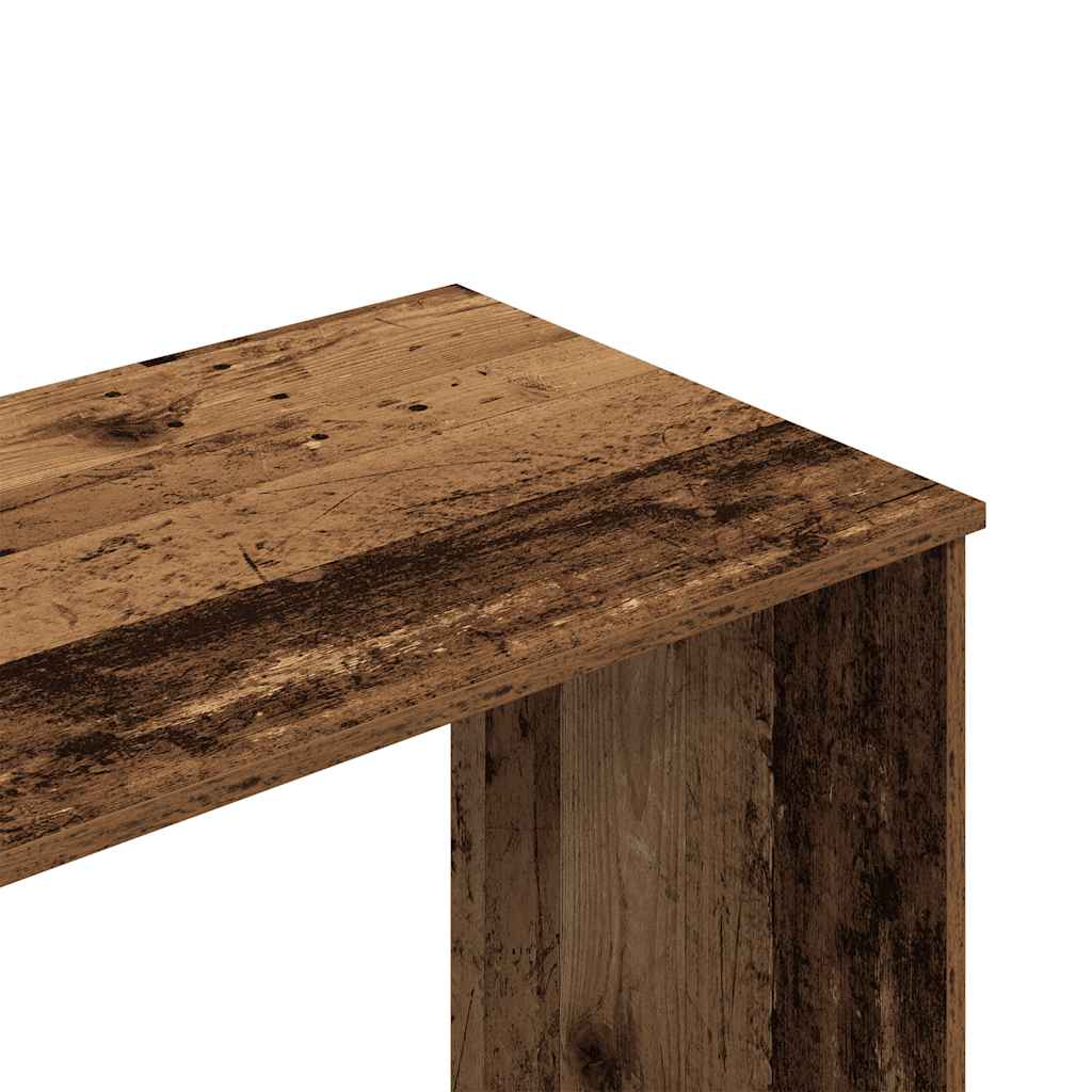 Skrivebord gammelt tre 102x50x76 cm konstruert tre