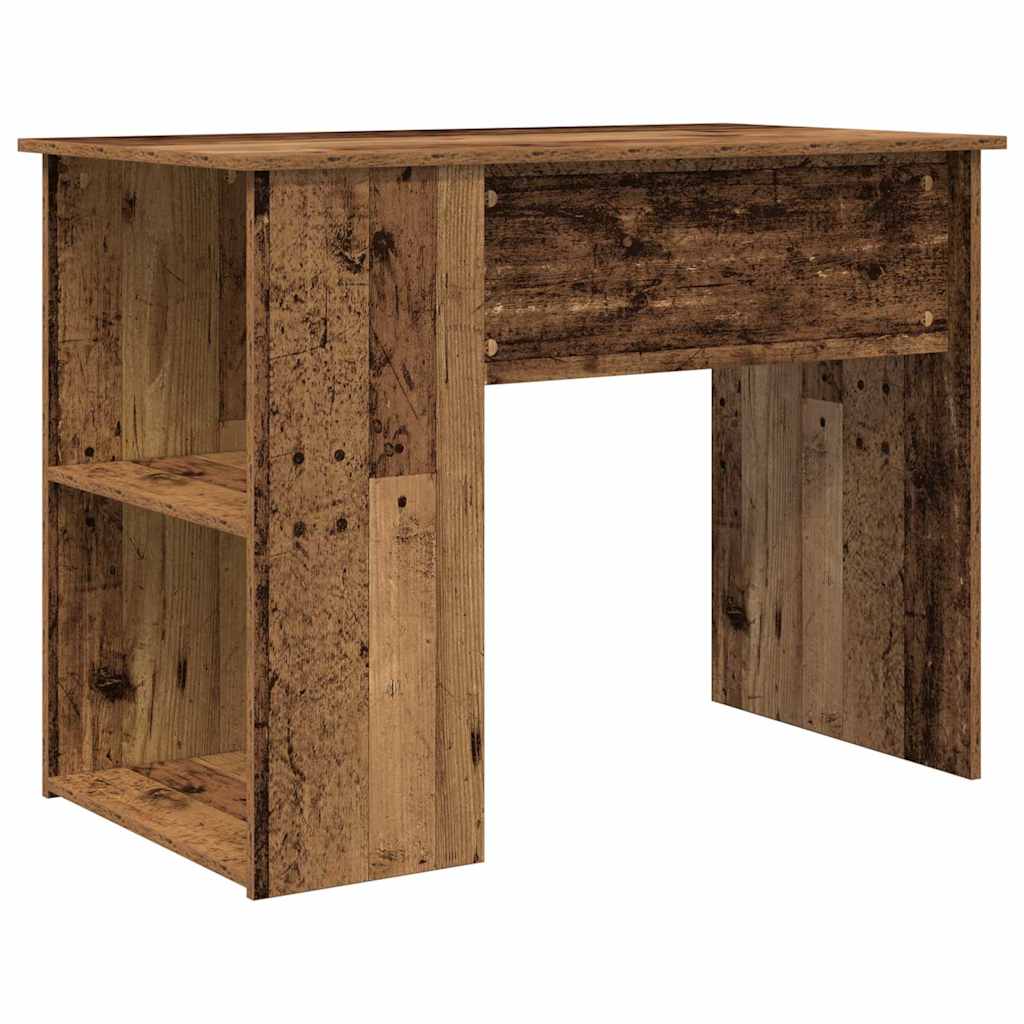 Skrivebord gammelt tre 100x55x75 cm konstruert tre
